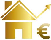 Autoconsumo solar en Mallorca | casa con euro icono oro