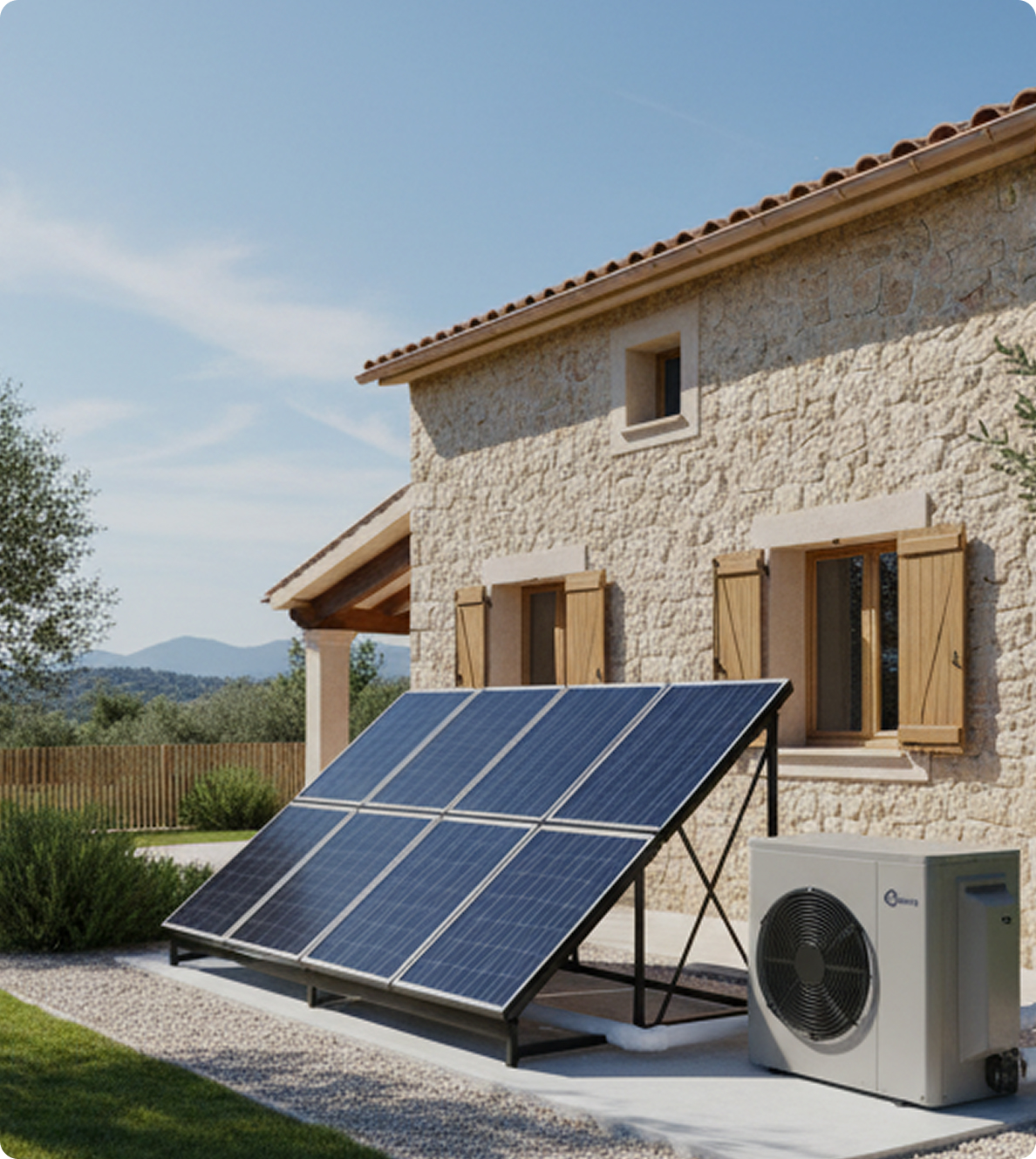 bomba de calor aerotermia Mallorca Tot-sol | casa mallorquina y placas