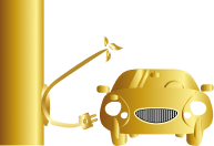 cargador de coche en Mallorca Tot-sol control | coche cargando icono oro