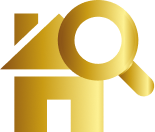 Quiénes somos estudio Tot-sol | casa con lupa icono oro